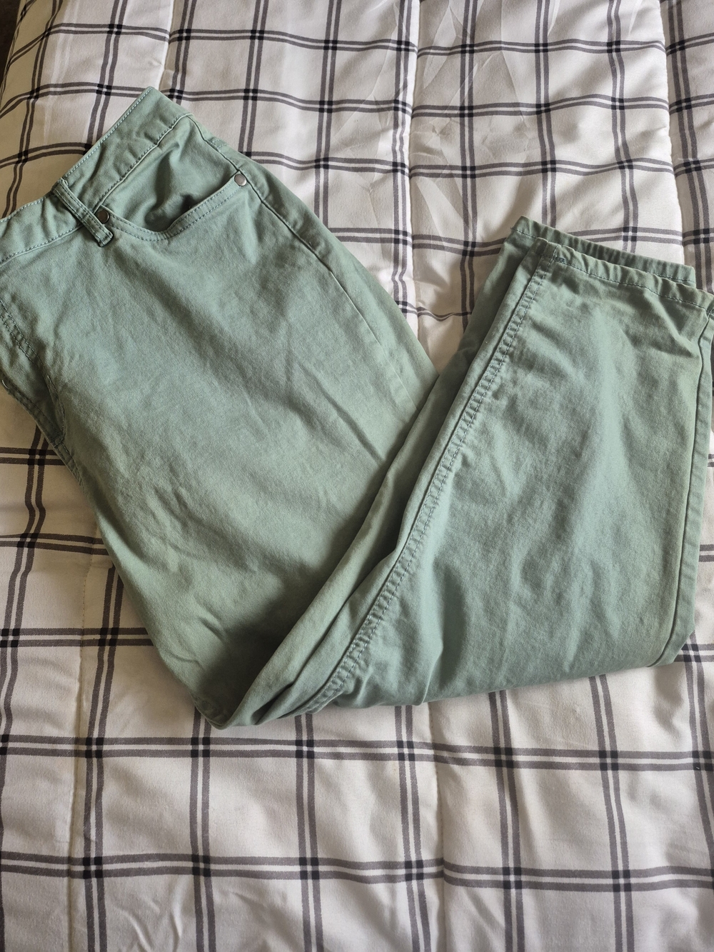 Falls Creek Mint Green High-Rise Pants